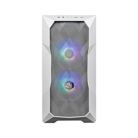 COOLER MASTER CASE MASTERBOX TD300 MESH WHITE ARGB, SIDE-PANEL, MID-TOWER, MICRO-ATX MINI-ITX [TD300-WGNN-S00]