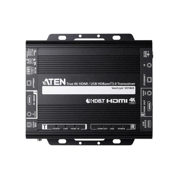 Aten Ricetrasmettitore HDBaseT 3.0 USB/HDMI True 4K VE1843-AT-G [VE1843-AT-G]