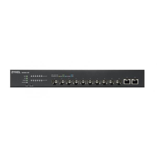 Zyxel 10-Port 10G Fiber + 2-Port Multi-Gig Smart Managed Fiber Switch - NebulaFlex Cloud [XS1930-12F-ZZ0101F]