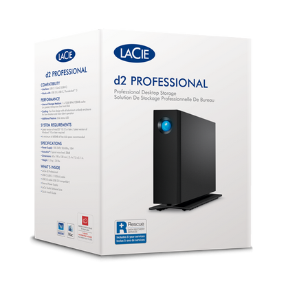 LaCie d2 Professional disco rigido esterno 20 TB Nero [STHA20000800]