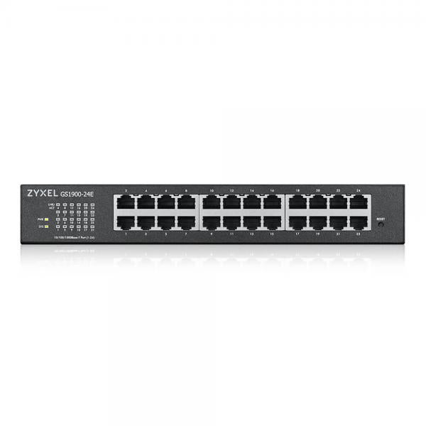 ZYXEL SWITCH MANAGED 24 PORTE GIGABIT, SUPPORTO IPV6, VLAN, DESIGN SENZA VENTOLE, DESKTOP/RACK [GS1900-24E-EU0103F]