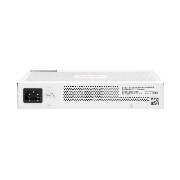 Aruba Instant On 1830 8G 4p Class4 PoE 65W Administrado L2 Gigabit Ethernet (10/100/1000) Compatible con alimentación a través de Ethernet (PoE) 1U [JL811A#ABB]