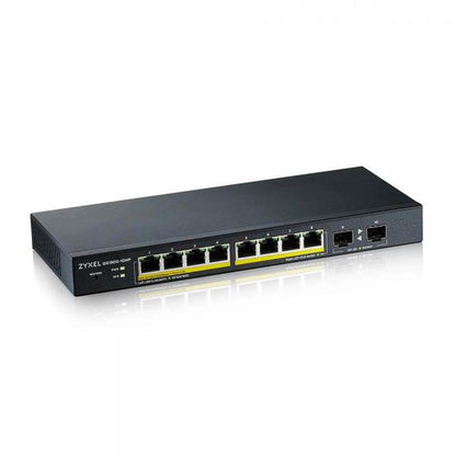 ZYXEL SWITCH MANAGED 8 PORTE GIGABIT POE 70W, 2XSFP, DESIGN SENZA VENTOLE, DESKTOP [GS1900-10HP-EU0102F]