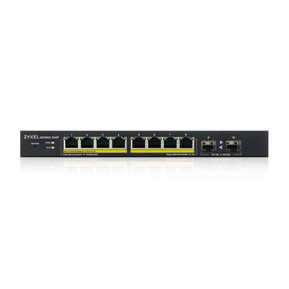 ZYXEL SWITCH MANAGED 8 PORTE GIGABIT POE 70W, 2XSFP, DESIGN SENZA VENTOLE, DESKTOP [GS1900-10HP-EU0102F]