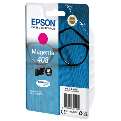 Epson Singlepack Magenta 408 DURABrite Ultra Ink [C13T09J34010]