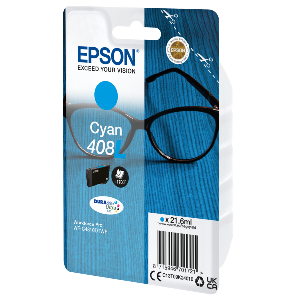 EPSON CARTUCCIA CIANO 408L DURABRITE ULTRA INK [C13T09K24010]