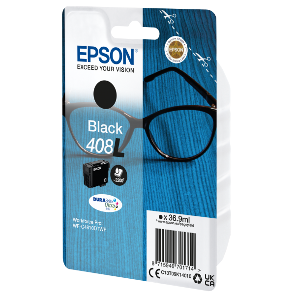 EPSON BLACK 408L DURABRITE ULTRA INK CARTRIDGE [C13T09K14010]