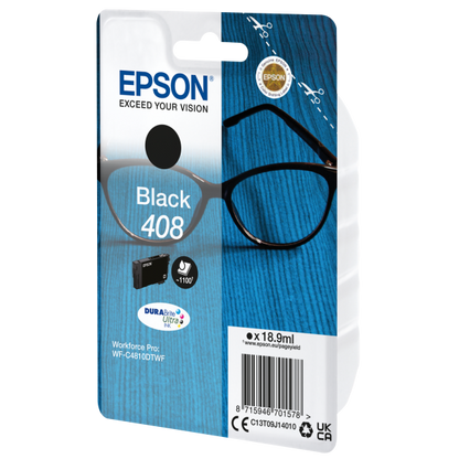 Epson Singlepack Black 408 DURABrite Ultra Ink [C13T09J14010]