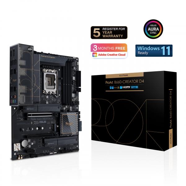 ASUS PROART B660-CREATOR D4 Intel B660 LGA 1700 ATX [90MB19F0-M0EAY0]