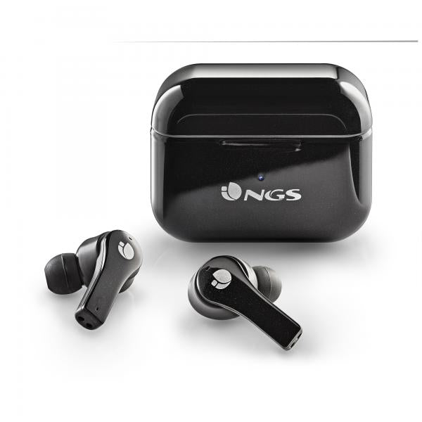 NGS AURICOLARI STEREO BLUETOOTH 5.1 ARTICA BLOOM + BASE DI RICARICA + Touch sensor + Vivavoce BLACK [ARTICABLOOMBLACK]