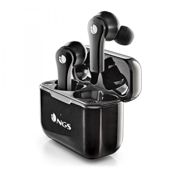 NGS AURICOLARI STEREO BLUETOOTH 5.1 ARTICA BLOOM + BASE DI RICARICA + Touch sensor + Vivavoce BLACK [ARTICABLOOMBLACK]