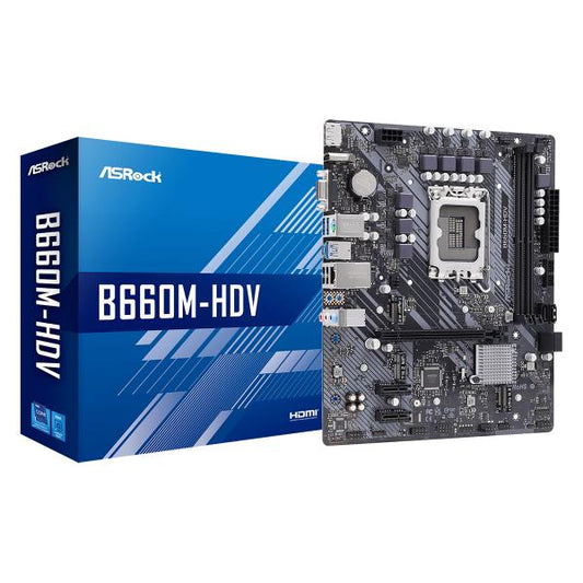 ASROCK MB B660M-HDV, LGA 1700, B660, 2DDR4, MATX [B660M-HDV]