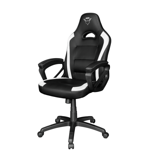 Trust GXT 701W RYON Silla gaming universal Asiento acolchado Negro, Blanco [24581] 