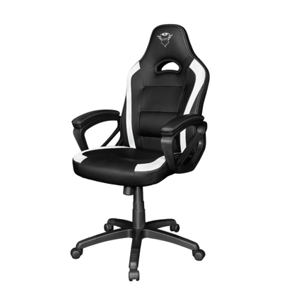 Trust GXT 701W RYON Silla gaming universal Asiento acolchado Negro, Blanco [24581] 