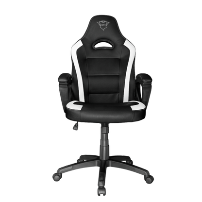 Trust GXT 701W RYON Silla gaming universal Asiento acolchado Negro, Blanco [24581] 