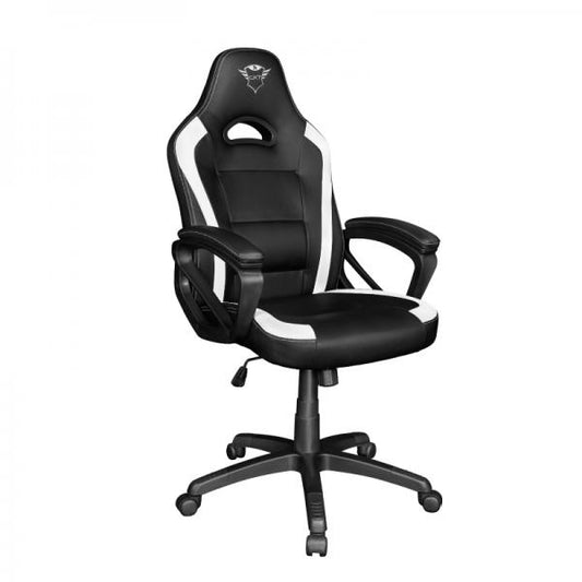 Trust GXT 701W RYON Universal gaming chair Padded seat Black, White [24581] 