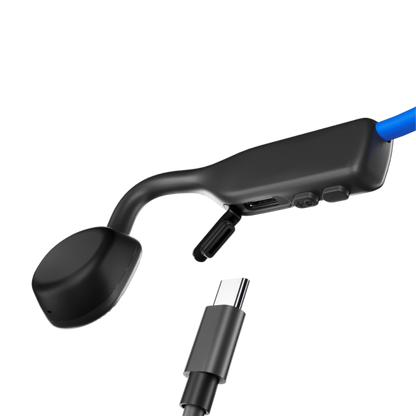 SHOKZ OpenMove Cuffie Wireless A clip Musica e Chiamate USB tipo-C Bluetooth Blu [S661BL]