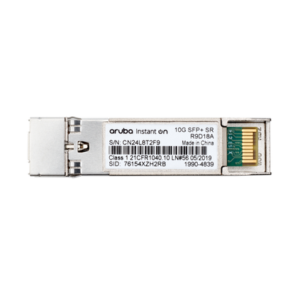 Aruba, a Hewlett Packard Enterprise company Aruba Instant On 10G SFP+ LC SR 300m OM3 MMF modulo del ricetrasmettitore di rete Fibra ottica 10000 Mbit/s SFP+ [R9D18A]