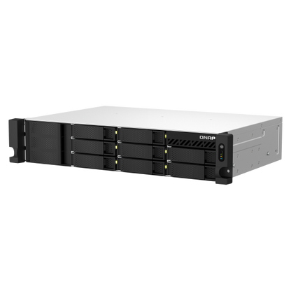 QNAP TS-873AEU-4G server NAS e di archiviazione Armadio (2U) Collegamento ethernet LAN Nero V1500B [TS-873AEU-4G]