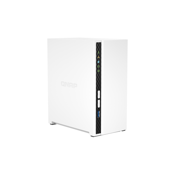 QNAP TS-233 server NAS e di archiviazione Mini Tower Collegamento ethernet LAN Bianco Cortex-A55 [TS-233]