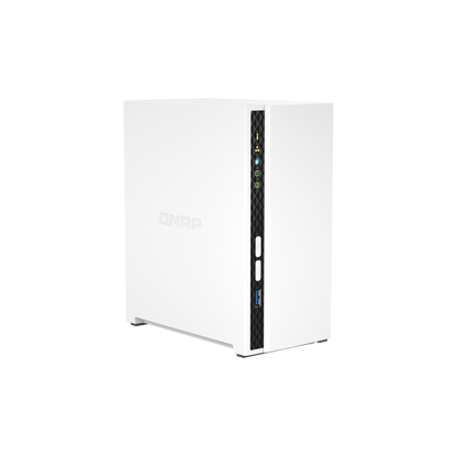 QNAP TS-233 server NAS e di archiviazione Mini Tower Collegamento ethernet LAN Bianco Cortex-A55 [TS-233]