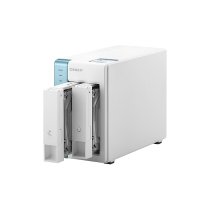 QNAP TS-233 server NAS e di archiviazione Mini Tower Collegamento ethernet LAN Bianco Cortex-A55 [TS-233]