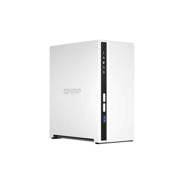 QNAP TS-233 server NAS e di archiviazione Mini Tower Collegamento ethernet LAN Bianco Cortex-A55 [TS-233]