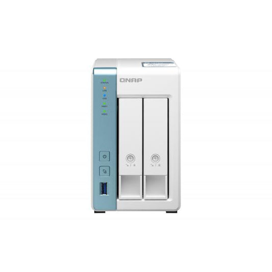 QNAP TS-233 server NAS e di archiviazione Mini Tower Collegamento ethernet LAN Bianco Cortex-A55 [TS-233]