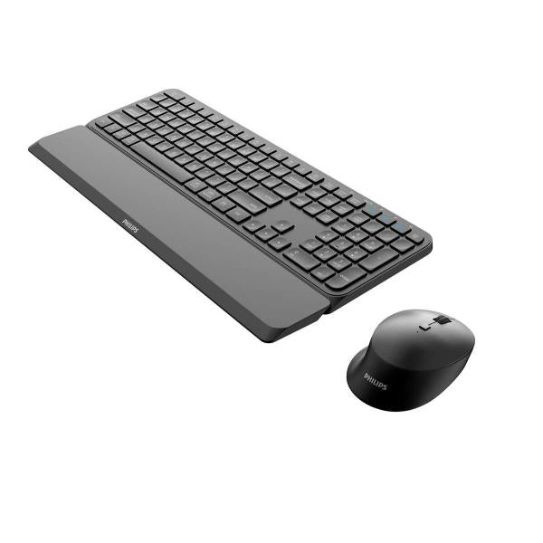 Philips 6000 series SPT6607B/34 teclado Ratón incluido RF inalámbrico + Bluetooth Negro [SPT6607B/34]