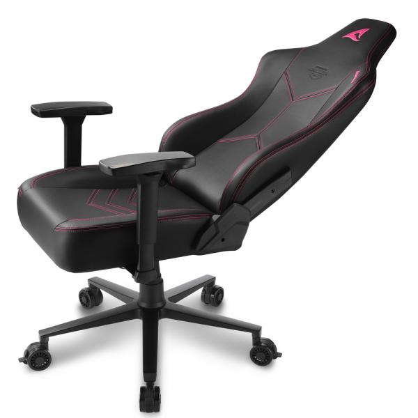 Sharkoon SGS30 Silla Gaming Universal Silla Acolchada Tapizada Negro, Rosa [SKILLERSGS30BLACK/PINK] 