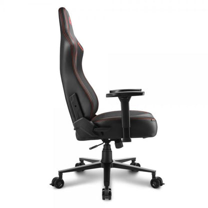 Sharkoon SGS30 Sedia per gaming universale Sedia imbottita tappezzata Nero, Rosso [SKILLERSGS30BLACK/RED]