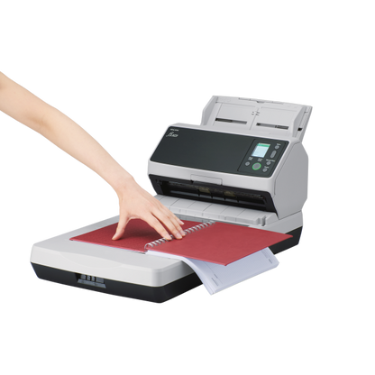 Ricoh fi-8270 ADF + scanner ad alimentazione manuale 600 x 600 DPI A4 Nero, Grigio [PA03810-B551]