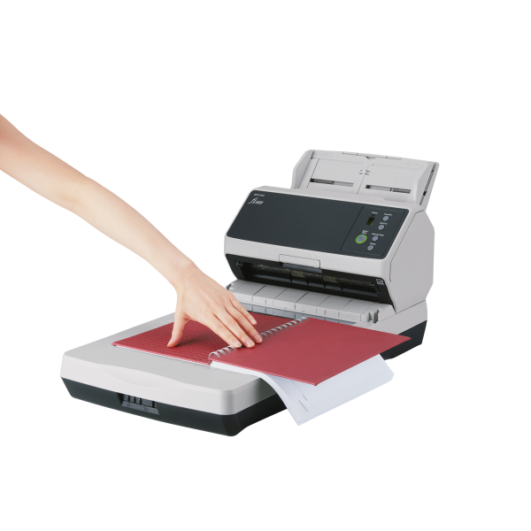 Ricoh fi-8250 ADF + scanner ad alimentazione manuale 600 x 600 DPI A4 Nero, Grigio [PA03810-B601]