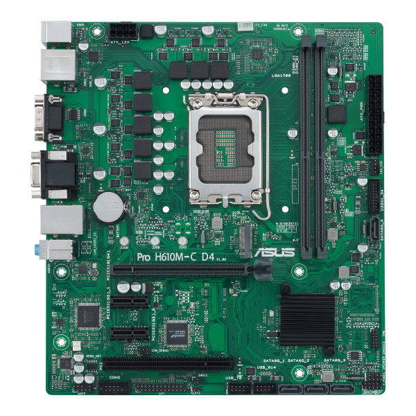 ASUS MB H610, PRO H610M-C D4-CSM, LGA 1700, 90MB1A30-M0EAYC [PRO H610M-C D4-CSM]