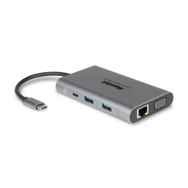 Hamlet HDKC-PD400V replicatore di porte e docking station per notebook Cablato USB 3.2 Gen 1 (3.1 Gen 1) Type-C Grigio [HDKC-PD400V]