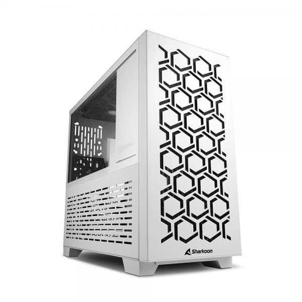 SHARKOON CASE MICRO-ATX 2XUSB 3.0, VETRO TEMPERATO, 1X80MM FAN REAR, 2X120MM FAN SUPERIOR, 1X120MM F [MS-Y1000 WHITE]