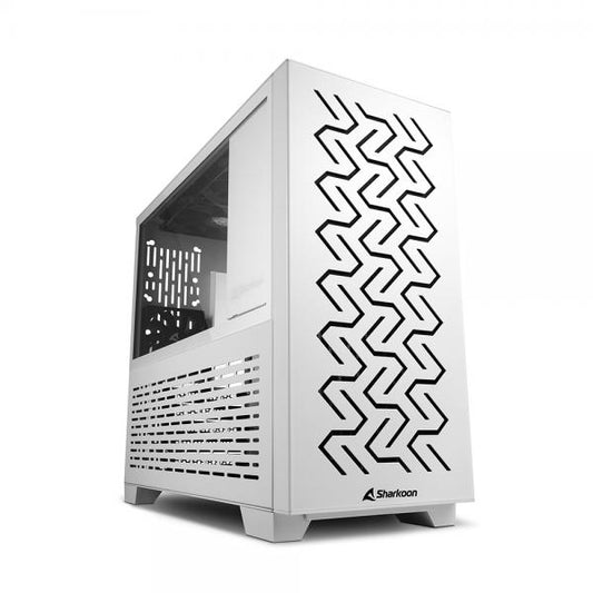 SHARKOON CASE MICRO-ATX 2XUSB 3.0, VETRO TEMPERATO, 1X80MM FAN REAR, 2X120MM FAN SUPERIOR, 1X120MM F [MS-Z1000 WHITE]