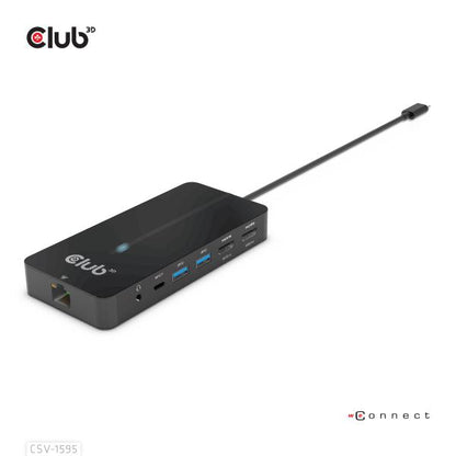 CLUB 3D HUB USB GEN1 TYPE-C 7-in-1 2x HDMI, 2x USB GEN1 TYPE-A, 1x RJ45, 1x 3.5mm Audio, 1x USB GEN [CSV-1595]