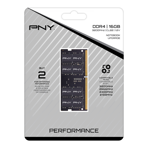 PNY Performance memoria 16 GB 1 x 16 GB DDR4 3200 MHz [MN16GSD43200-TB]