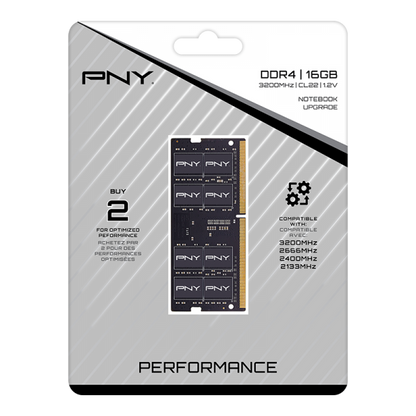 PNY Performance memoria 16 GB 1 x 16 GB DDR4 3200 MHz [MN16GSD43200-TB]