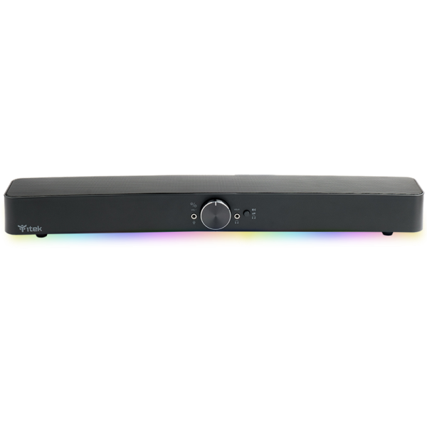 ITEK GAMING SOUNDBAR, RGB, BLUETOOTH, JACK 2x3.5mm, USCITA MIC E CUFFIE [ITSDS100]