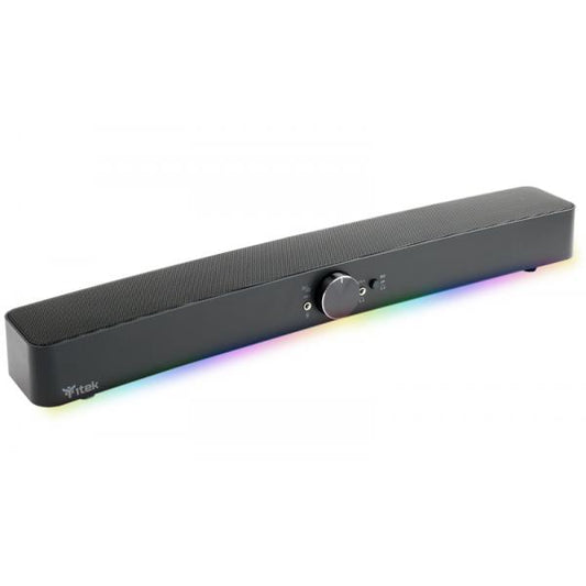 ITEK GAMING SOUNDBAR, RGB, BLUETOOTH, JACK 2x3.5mm, USCITA MIC E CUFFIE [ITSDS100]