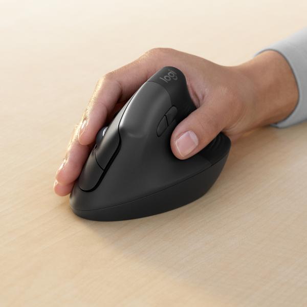 Logitech Lift for Business mouse Ufficio Mano destra RF senza fili + Bluetooth Ottico 4000 DPI [910-006494]