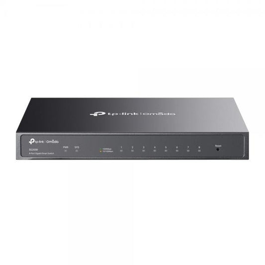 TP-Link Omada SG2008 switch di rete Gestito L2/L2+ Gigabit Ethernet (10/100/1000) Nero [TL-SG2008]
