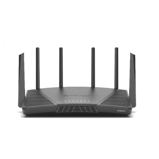 Synology RT6600ax Router WiFi6 1xWAN 3xGbE 1x2.5Gb router wireless Banda tripla (2.4 GHz/5 GHz/5 GHz) Nero [RT6600AX]