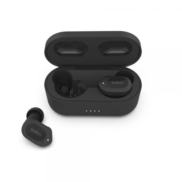 Belkin SOUNDFORM Play Auricolare Wireless In-ear Musica e Chiamate USB tipo-C Bluetooth Nero [AUC005BTBK]