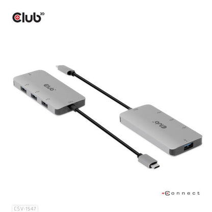 CLUB3D HUB USB GEN2 TYPE-C to 10Gbps 4x USB TYPE-A [CSV-1547]