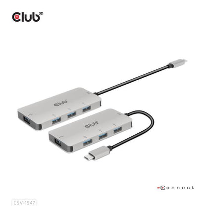 CLUB3D HUB USB GEN2 TYPE-C to 10Gbps 4x USB TYPE-A [CSV-1547]