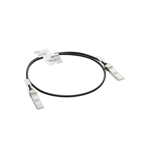 Aruba, a Hewlett Packard Enterprise company R9D19A cable de fibra óptica 1 m SFP+ Negro, Plata [R9D19A] 