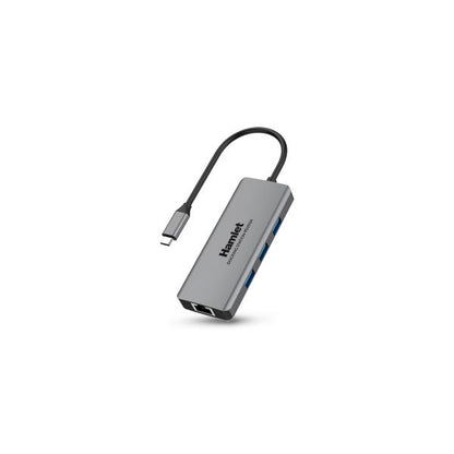 Hamlet HDKC-PD200A replicatore di porte e docking station per notebook Cablato USB 3.2 Gen 1 (3.1 Gen 1) Type-C Grigio [HDKC-PD200A]